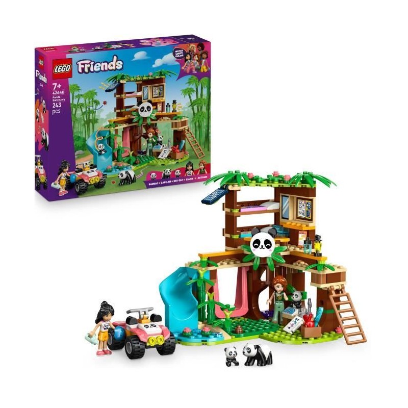 LEGO Friends 42648 Le Sanctuaire des Pandas - Jeu de Construction des
