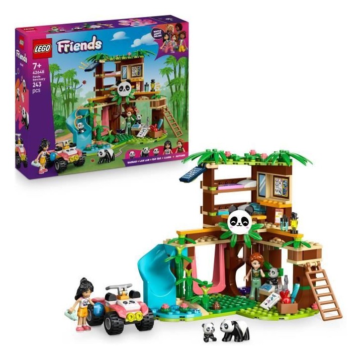 LEGO Friends 42648 Le Sanctuaire des Pandas - Jeu de Construction des 7 Ans