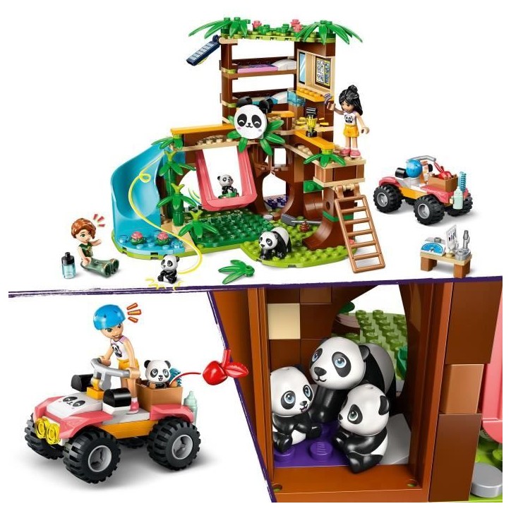 LEGO Friends 42648 Le Sanctuaire des Pandas - Jeu de Construction des 7 Ans