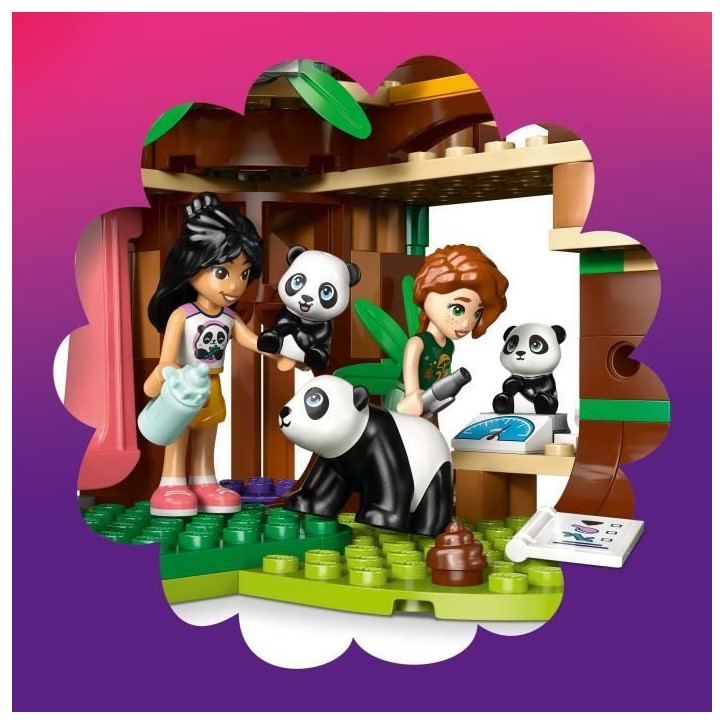 LEGO Friends 42648 Le Sanctuaire des Pandas - Jeu de Construction des 7 Ans