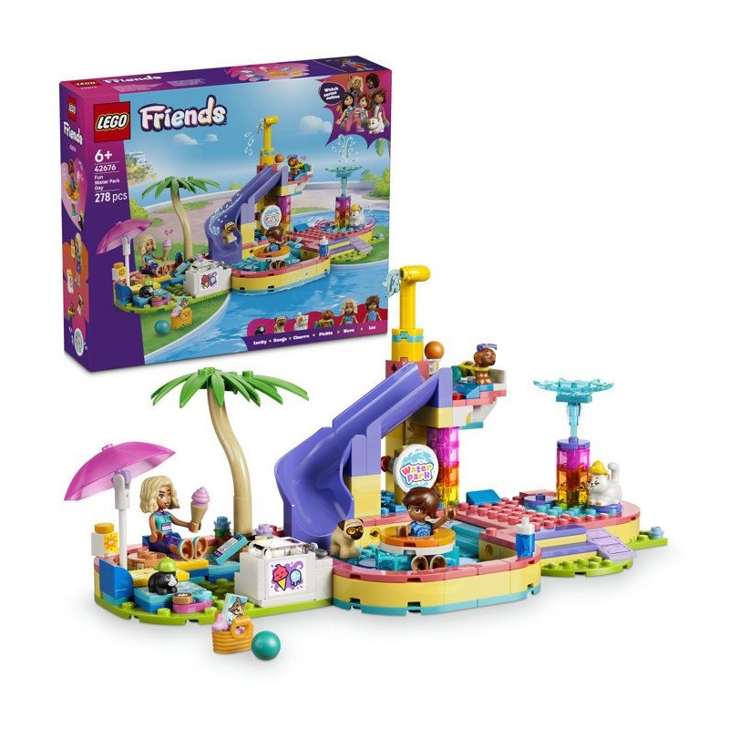 LEGO Friends 42676 Une Fabuleuse Journée au Parc Aquatique - Jouet Mi