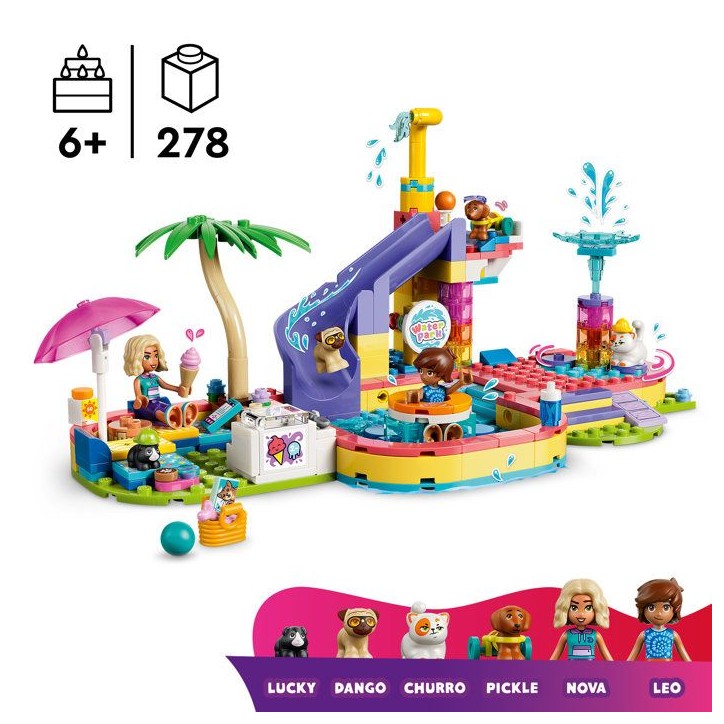 LEGO Friends 42676 Une Fabuleuse Journée au Parc Aquatique - Jouet Miniature 6 ans - Déco LEGO Friends 42676 Une Fabuleuse Journée au Parc Aquatique - Jouet Miniature 6 ans - Déco