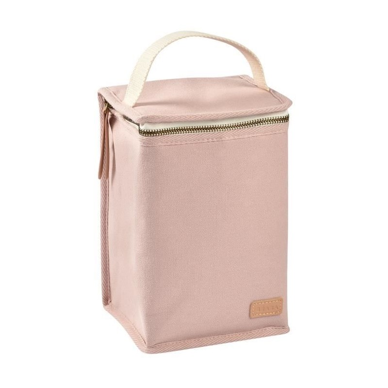BEABA, Pochette repas bébé, isotherme, rose poudré
