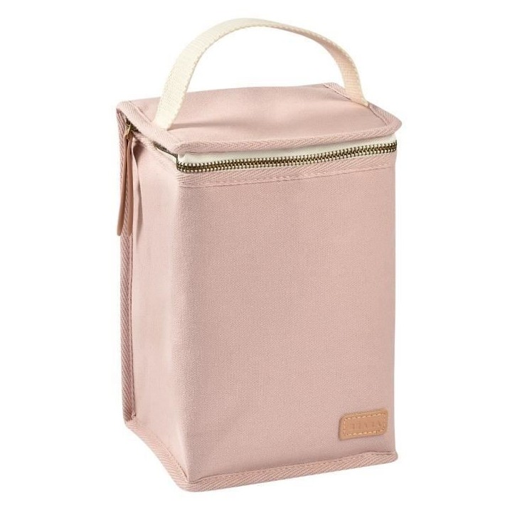 BEABA, Pochette repas bébé, isotherme, rose poudré