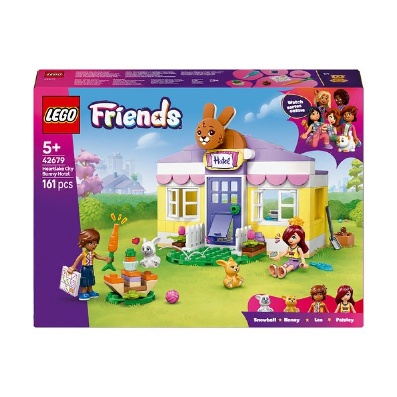 LEGO Friends 42679 L'Hôtel des Lapins de Heartlake City - Jouet de Co