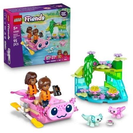 LEGO Friends 42681 Le Bateau d'Aventures Axolotl - Jeu de Construction