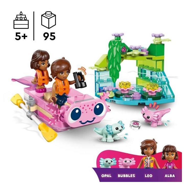 LEGO Friends 42681 Le Bateau d'Aventures Axolotl - Jeu de Construction 5 ans - Figurines LEGO Friends 42681 Le Bateau d'Aventures Axolotl - Jeu de Construction 5 ans - Figurines