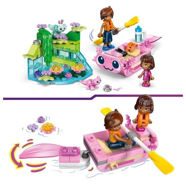 LEGO Friends 42681 Le Bateau d'Aventures Axolotl - Jeu de Construction 5 ans - Figurines LEGO Friends 42681 Le Bateau d'Aventures Axolotl - Jeu de Construction 5 ans - Figurines