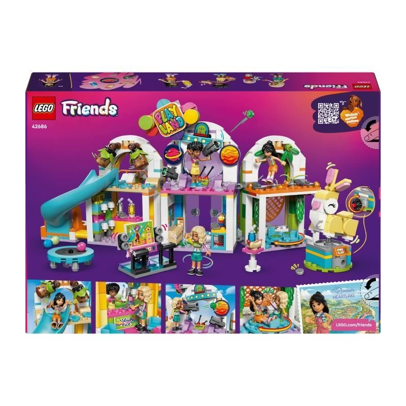 LEGO Friends 42686 L'Aire de Jeux d'Intérieur - Jouet de Construction