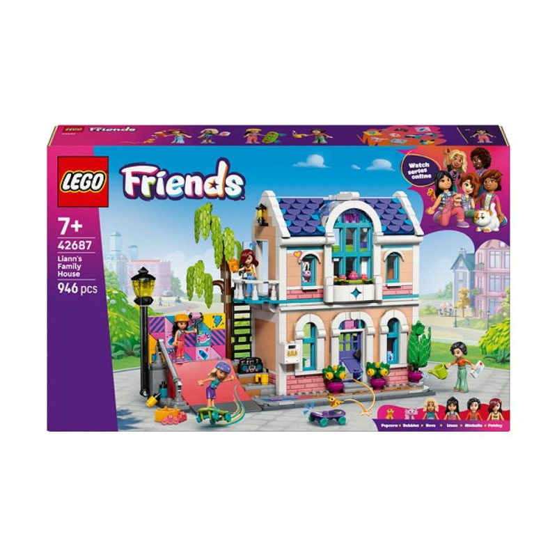LEGO Friends 42687 La Maison de Famille de Liann - Jouet de Constructi