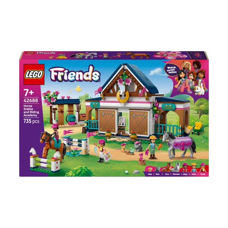 LEGO Friends 42688 L'Écurie et l'École d'Équitation - Jouet de Cons