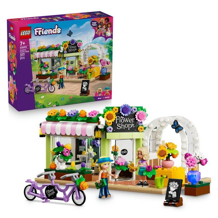 LEGO Friends 42693 Le Fleuriste - Jouet Miniature - Fleurs Artificielles - Cadeau 7 ans LEGO Friends 42693 Le Fleuriste - Jouet Miniature - Fleurs Artificielles - Cadeau 7 ans