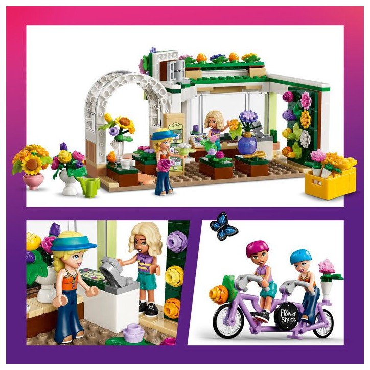 LEGO Friends 42693 Le Fleuriste - Jouet Miniature - Fleurs Artificielles - Cadeau 7 ans LEGO Friends 42693 Le Fleuriste - Jouet Miniature - Fleurs Artificielles - Cadeau 7 ans
