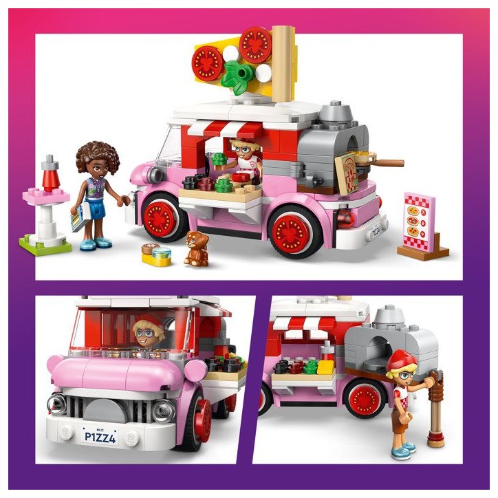 LEGO Friends 42694 Le Camion Pizza - Jeu de Construction des 6 ans - Jeu de Rôle - Cadeau