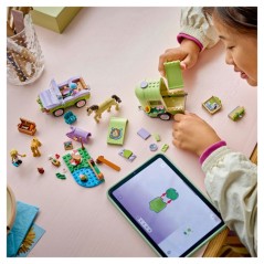 LEGO Friends 42695 La Remorque du Cheval et du Poulain - Jeu de Constr