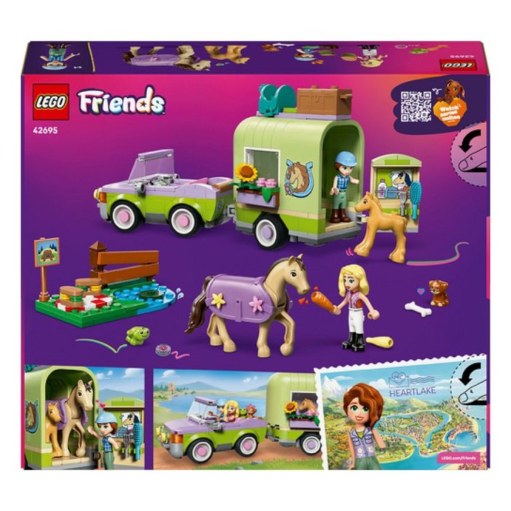 LEGO Friends 42695 La Remorque du Cheval et du Poulain - Jeu de Construction des 7 ans LEGO Friends 42695 La Remorque du Cheval et du Poulain - Jeu de Construction des 7 ans