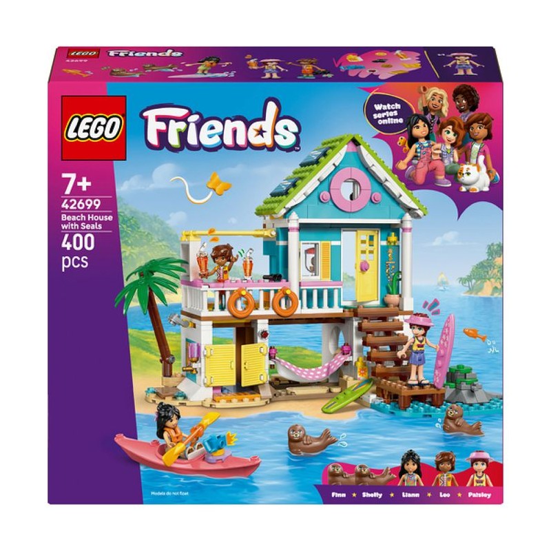 LEGO Friends 42699 La Maison sur la Plage et les Phoques - Jeu de Cons