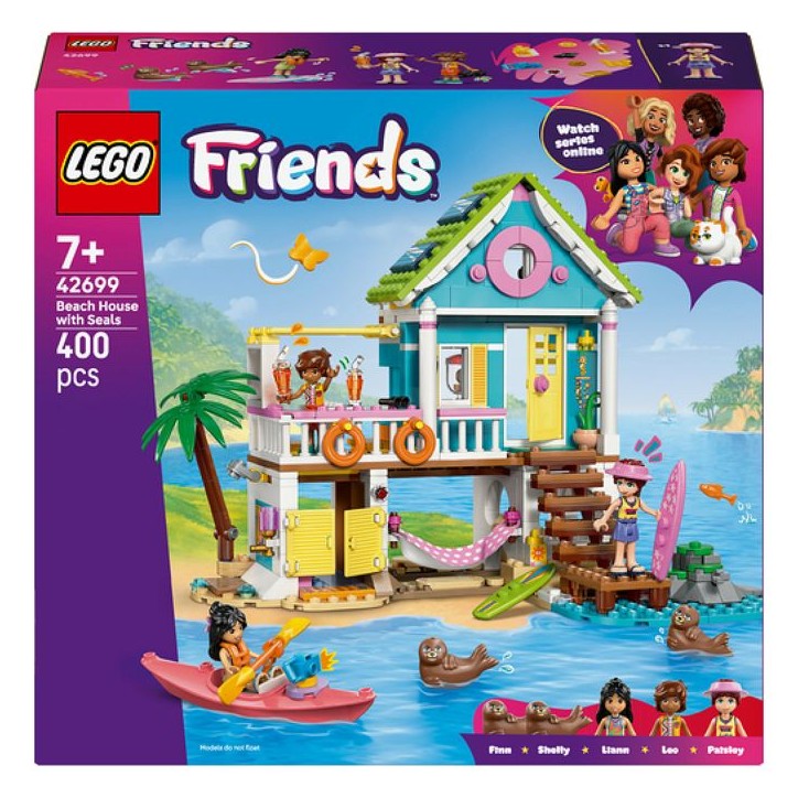 LEGO Friends 42699 La Maison sur la Plage et les Phoques - Jeu de Construction des 7 ans