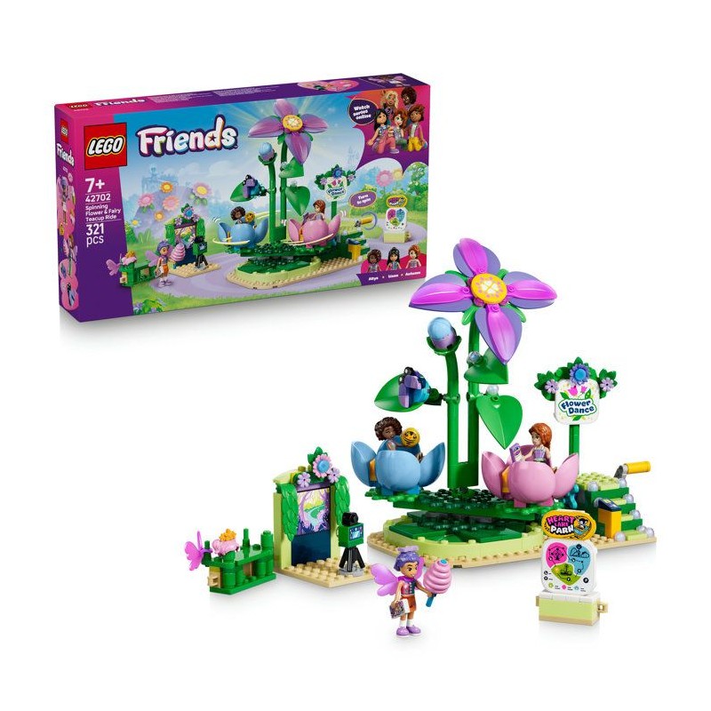 LEGO Friends 42702 La Fleur Tournoyante et les Tasses a Thé Féériqu