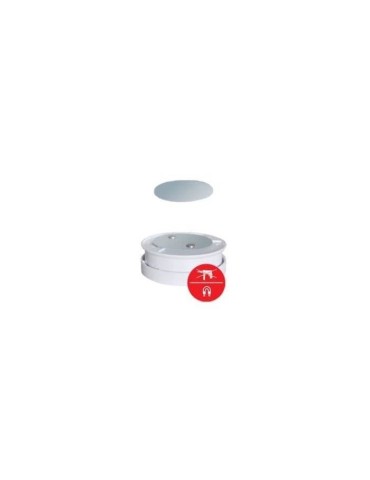 Fixation magnétique pour détecteur de fumée - CHACON - Installation rapide et facile - Poids max 500gr - Blanc