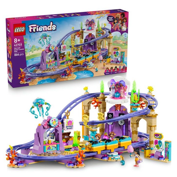 LEGO Friends 42703 Les Montagnes Russes des Sirenes - Jouet Interactif des 8 ans - Cadeau LEGO Friends 42703 Les Montagnes Russes des Sirenes - Jouet Interactif des 8 ans - Cadeau
