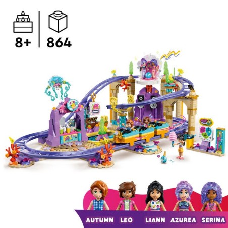 LEGO Friends 42703 Les Montagnes Russes des Sirenes - Jouet Interactif des 8 ans - Cadeau