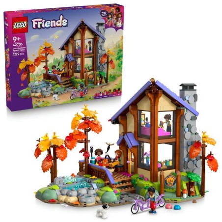 LEGO Friends 42705 La Cabane Chaleureuse dans la Foret - Jeu des 9 ans