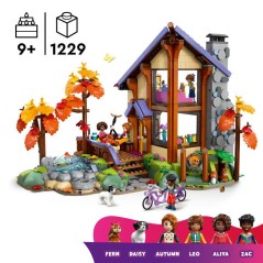 LEGO Friends 42705 La Cabane Chaleureuse dans la Foret - Jeu des 9 ans - Maison Miniature