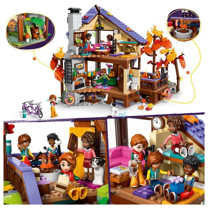 LEGO Friends 42705 La Cabane Chaleureuse dans la Foret - Jeu des 9 ans - Maison Miniature LEGO Friends 42705 La Cabane Chaleureuse dans la Foret - Jeu des 9 ans - Maison Miniature