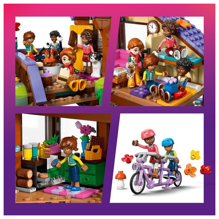 LEGO Friends 42705 La Cabane Chaleureuse dans la Foret - Jeu des 9 ans - Maison Miniature LEGO Friends 42705 La Cabane Chaleureuse dans la Foret - Jeu des 9 ans - Maison Miniature