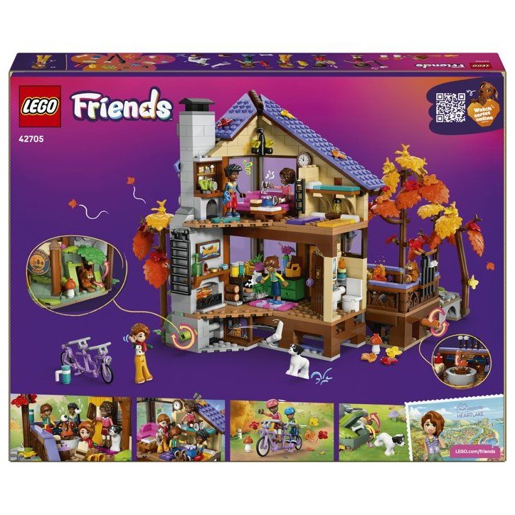 LEGO Friends 42705 La Cabane Chaleureuse dans la Foret - Jeu des 9 ans - Maison Miniature LEGO Friends 42705 La Cabane Chaleureuse dans la Foret - Jeu des 9 ans - Maison Miniature