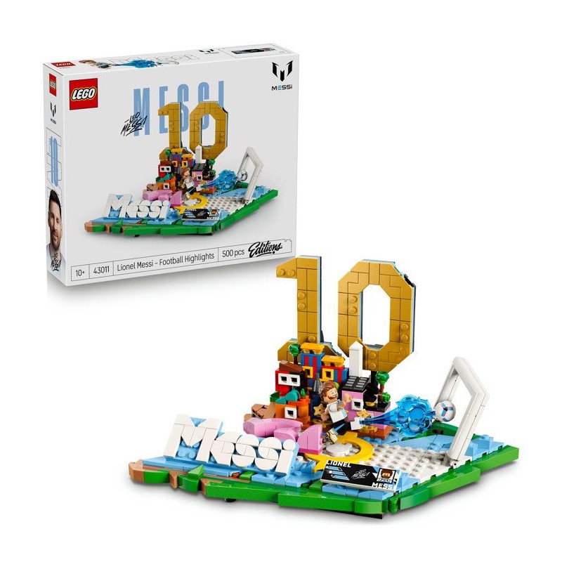 LEGO Editions 43011 Lionel Messi – Best Of - Jeu 10 ans - Décoratio