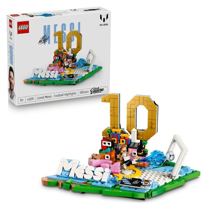 LEGO Editions 43011 Lionel Messi – Best Of - Jeu 10 ans - Décoration de Chambre d'Enfant
