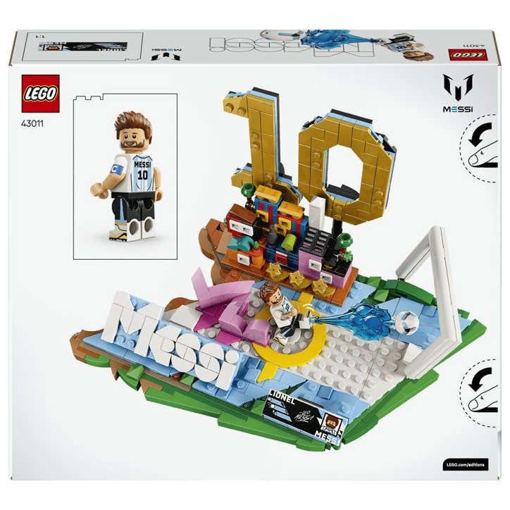 LEGO Editions 43011 Lionel Messi – Best Of - Jeu 10 ans - Décoration de Chambre d'Enfant
