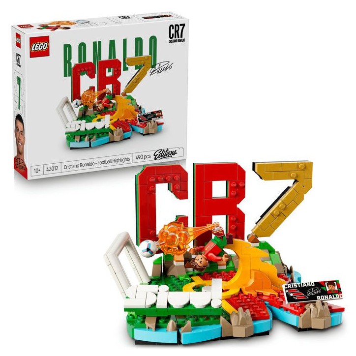 LEGO Editions 43012 Cristiano Ronaldo – Best Of - Jeu des 10 ans - Décoration de Chambre