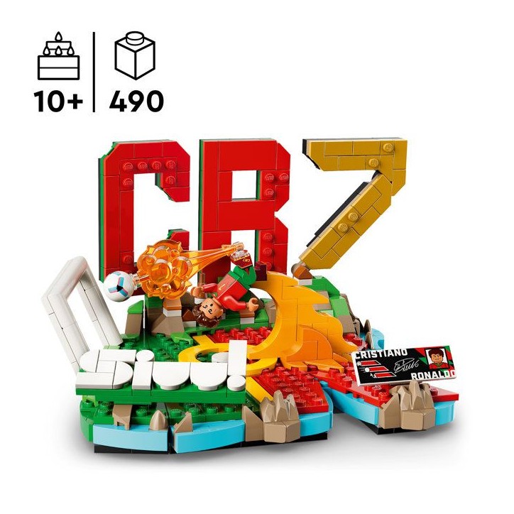 LEGO Editions 43012 Cristiano Ronaldo – Best Of - Jeu des 10 ans - Décoration de Chambre