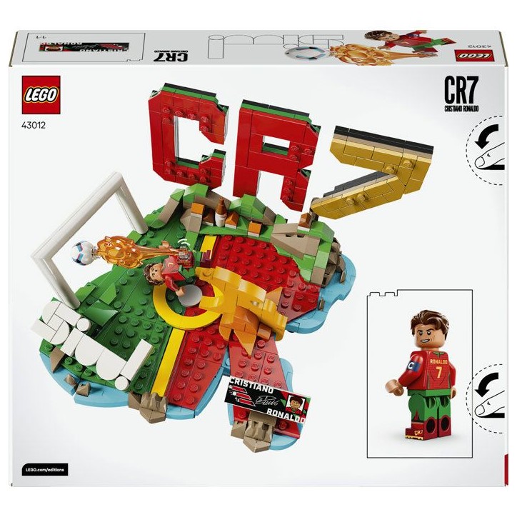 LEGO Editions 43012 Cristiano Ronaldo – Best Of - Jeu des 10 ans - Décoration de Chambre