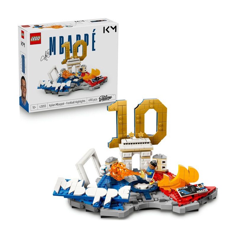 LEGO Editions 43013 Kylian Mbappé – Best Of - Jeu 10 ans - Décorat