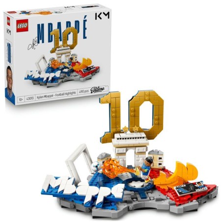 LEGO Editions 43013 Kylian Mbappé – Best Of - Jeu 10 ans - Décorat