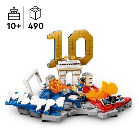LEGO Editions 43013 Kylian Mbappé – Best Of - Jeu 10 ans - Décoration de Chambre d'Enfant