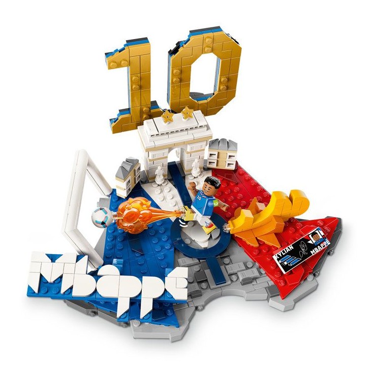 LEGO Editions 43013 Kylian Mbappé – Best Of - Jeu 10 ans - Décoration de Chambre d'Enfant