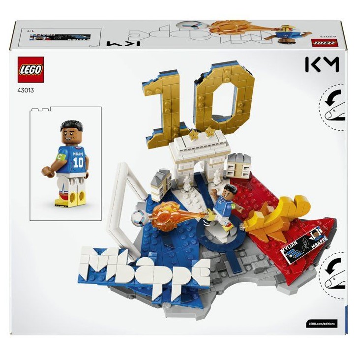 LEGO Editions 43013 Kylian Mbappé – Best Of - Jeu 10 ans - Décoration de Chambre d'Enfant