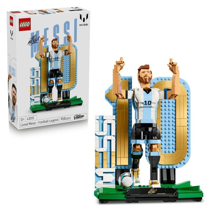 LEGO Editions 43015 Lionel Messi – Légende du Foot - Jeu 10 ans - Déco Chambre d'Enfant