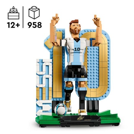LEGO Editions 43015 Lionel Messi – Légende du Foot - Jeu 10 ans - Déco Chambre d'Enfant