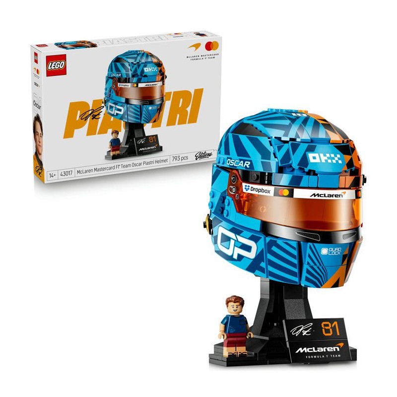 LEGO Editions 43017 McLaren Mastercard F1 Team Casque d'Oscar Piastri