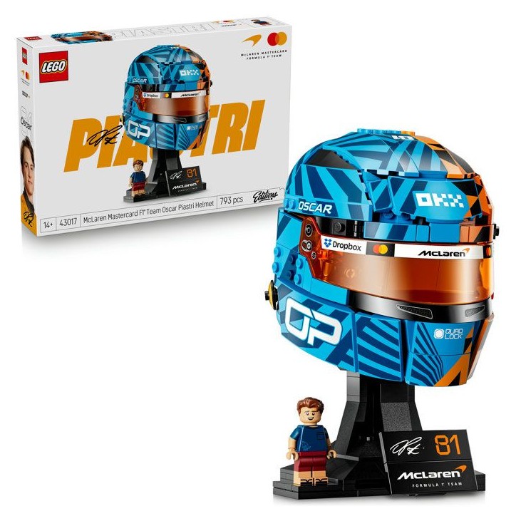 LEGO Editions 43017 McLaren Mastercard F1 Team Casque d'Oscar Piastri - Maquette Collector LEGO Editions 43017 McLaren Mastercard F1 Team Casque d'Oscar Piastri - Maquette Collector