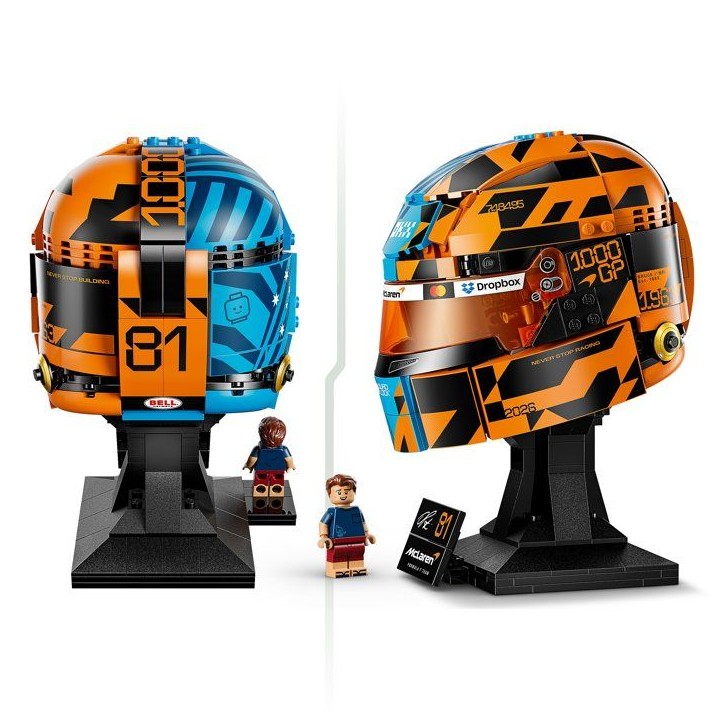 LEGO Editions 43017 McLaren Mastercard F1 Team Casque d'Oscar Piastri - Maquette Collector LEGO Editions 43017 McLaren Mastercard F1 Team Casque d'Oscar Piastri - Maquette Collector