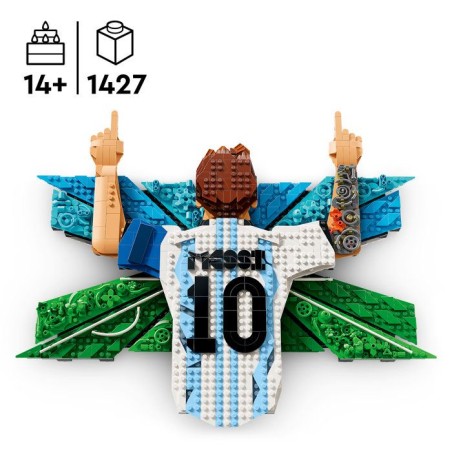 LEGO Editions 43018 Lionel Messi – La Célébration - Jeu Ado des 14 ans - Tableau Mural