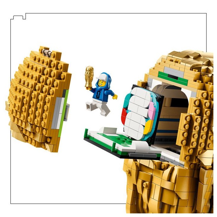 LEGO Editions 43020 Trophée Officiel de la Coupe du Monde de la FIFA - Maquette des 12 ans