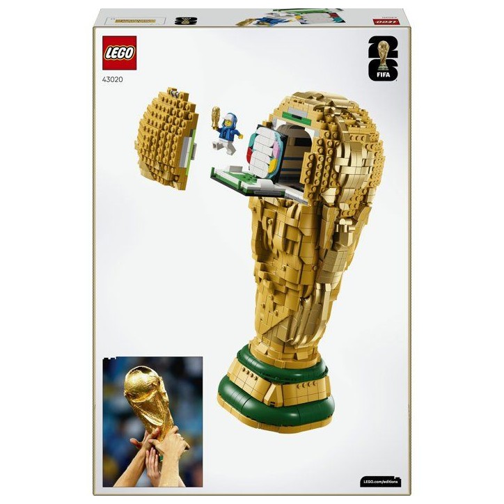 LEGO Editions 43020 Trophée Officiel de la Coupe du Monde de la FIFA - Maquette des 12 ans